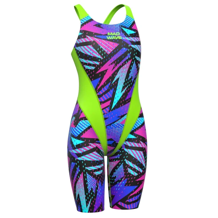 Maillot de bain 1 piu00e8ce fille Mad Wave Kneeskin PBT A8 [Taille M]