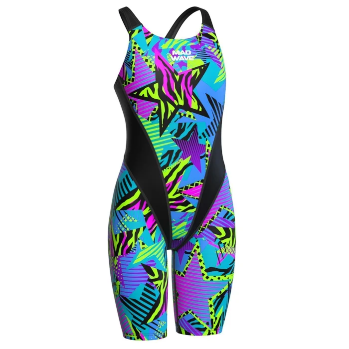 Maillot de bain 1 piu00e8ce fille Mad Wave Kneeskin PBT O3 [Taille M]