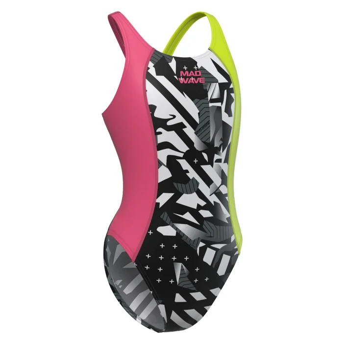 Maillot de bain 1 piu00e8ce fille Mad Wave Salut PBT A3 [Taille M]