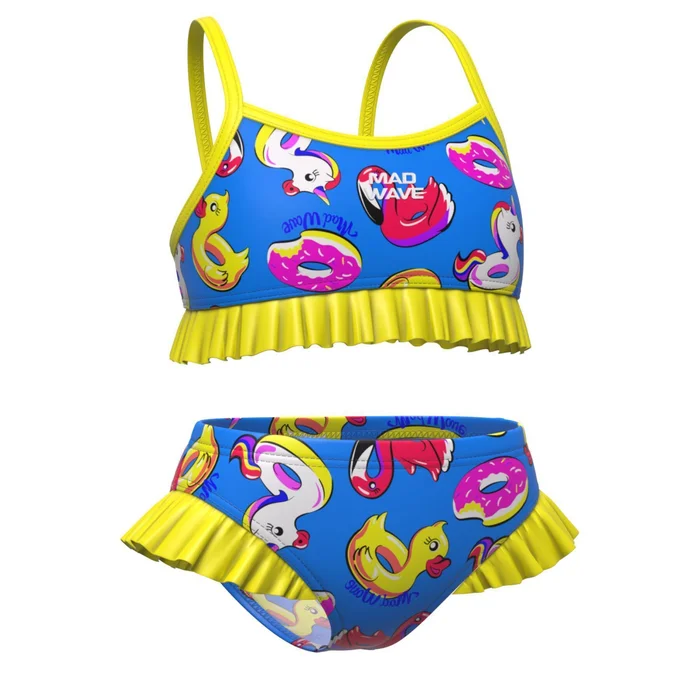 Maillot de bain 2 piu00e8ces fille Mad Wave Joy O5 [Taille 2XS]
