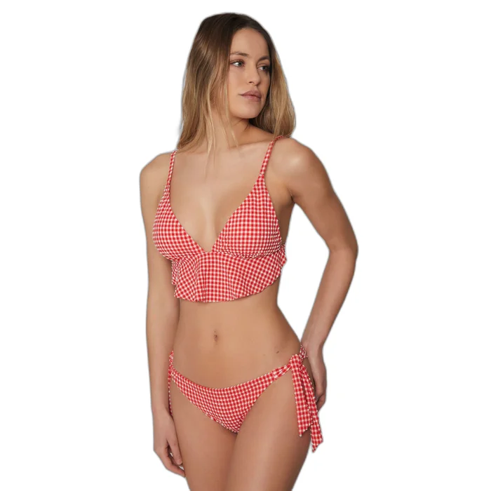 Maillot de bain 2 piu00e8ces triangle femme Admas Sweet Vichy [Taille 38]