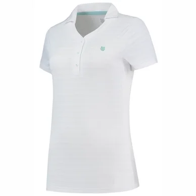 Maillot de Tennis K Swiss Women Hypercourt Polo 5 White