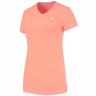 Maillot de Tennis K Swiss Women Hypercourt V-Neck Top Desert Flower