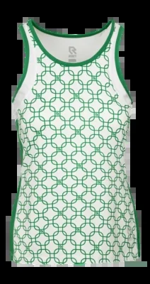 Maillot de Tennis Robey Fille Dropshot Singlet Grass Green