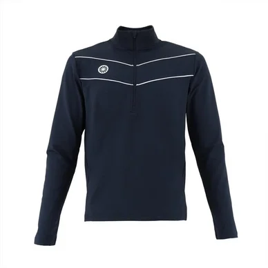 Maillot de Tennis The Indian Maharadja Men Baroda Chevron Half Zip Navy