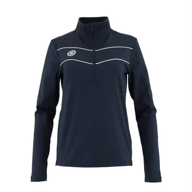Maillot de Tennis The Indian Maharadja Women Baroda Chevron Half Zip Navy