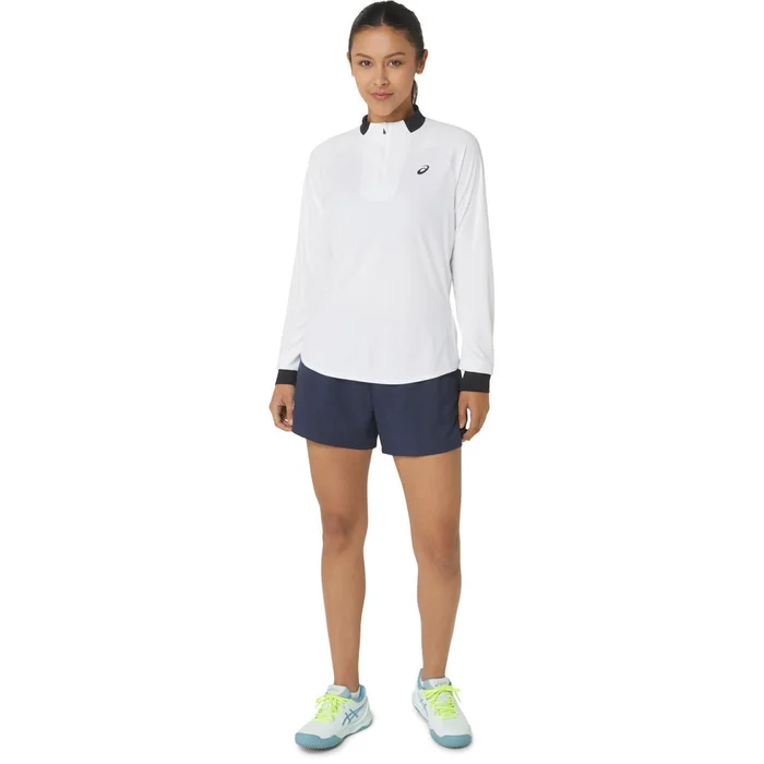 Maillot semi-zippé manches longues femme Asics Court