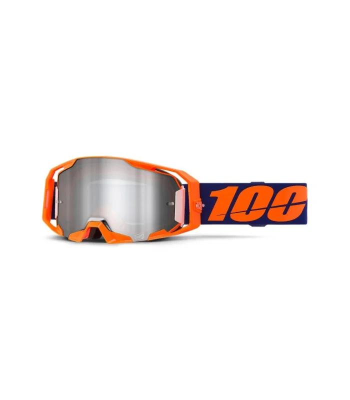 Masque ARMATIC Orange Fluo, Ecran Mirror Silver
