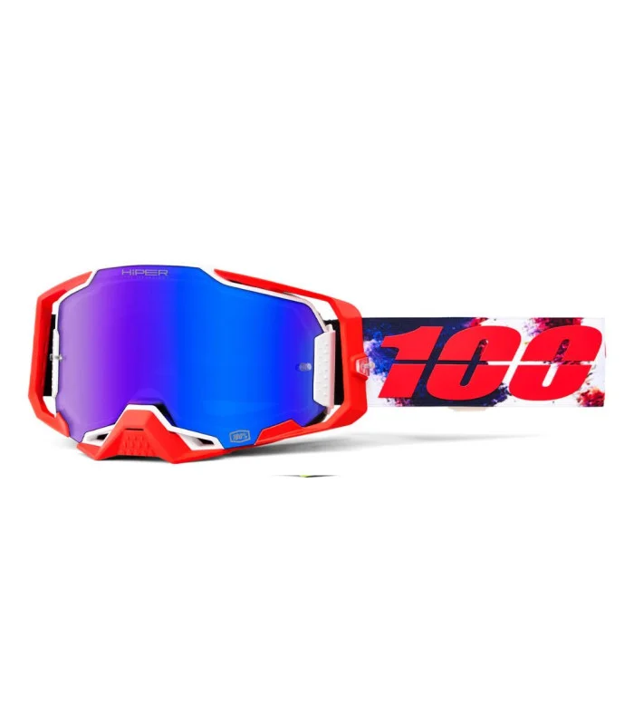 Masque ARMEGA HiPER Morpho rouge, Ecran Mirror Bleu