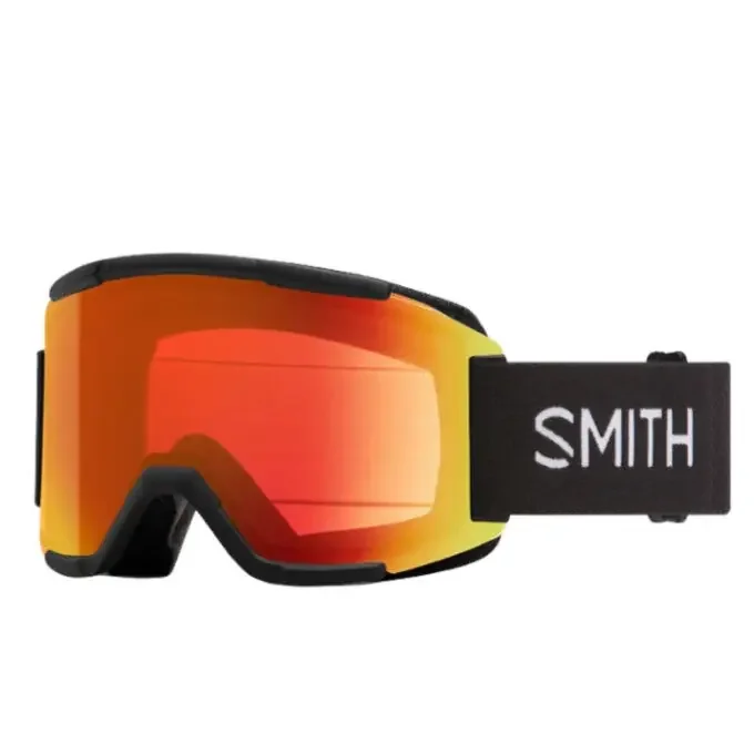 Masque de ski Smith SQUAD Black photochromic red mirror Nouvelle Collection