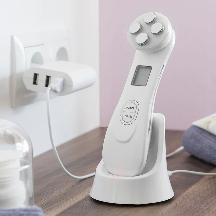 Masseur facial avec radiofréquence, photothérapie et électrostimulation InnovaGoods Wace