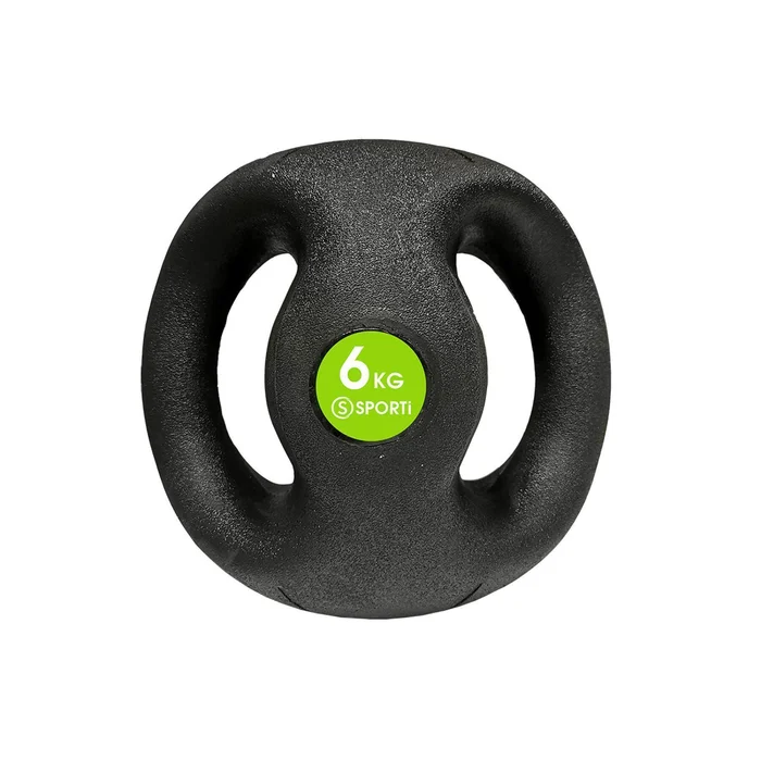 Medecine ball à double poignées Sporti [Taille 6 kg]