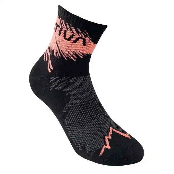 Meilleur Prix Chaussettes de course La Sportiva Black/Flamingo