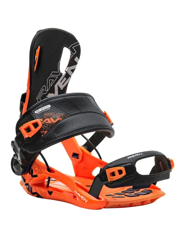 Meilleur Prix Fixations de snowboard Systeme Flow Raven FT360 Black Orange