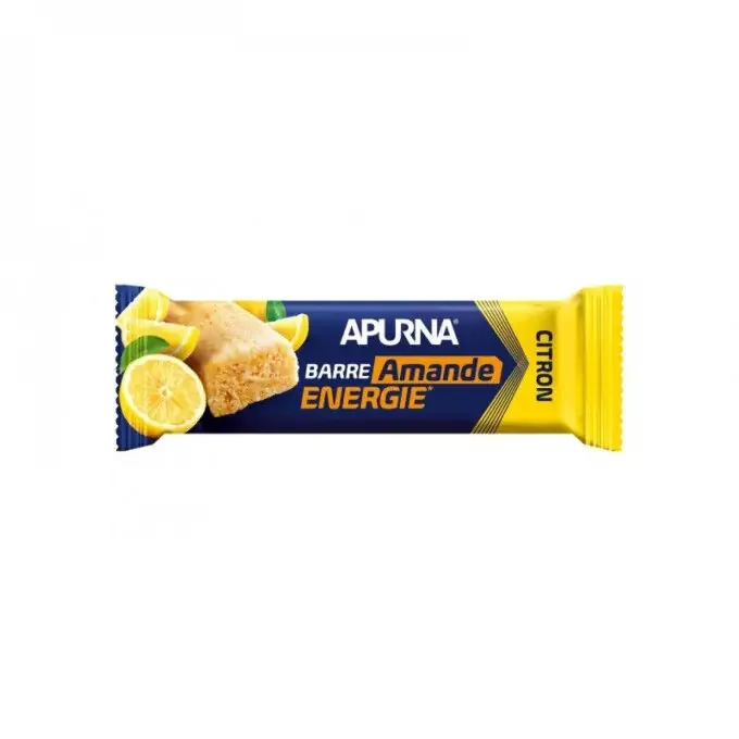 Meilleure Qualité Barre énergie fondante Apurna CITRON/AMANDE – 25G