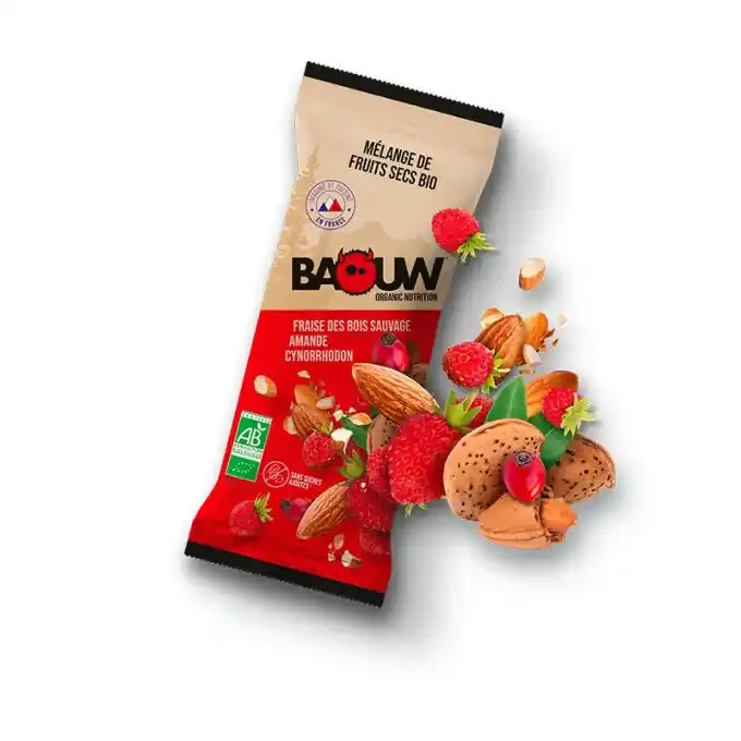Mélange de FRUITS SECS BIO FRAISE Baouw Offre Limitée