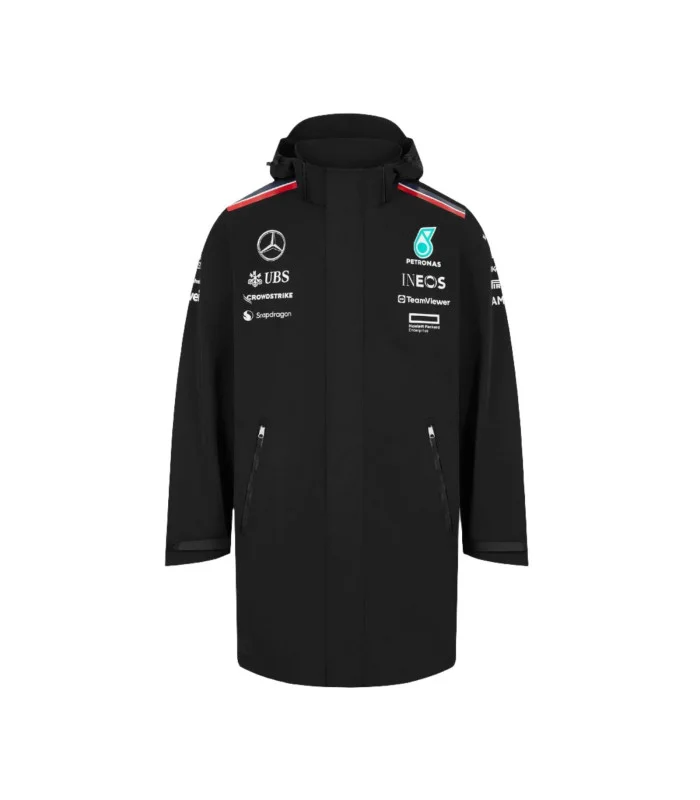 Mercedes AMG Petronas F1™ Team Rain Proof Jacket – Noir