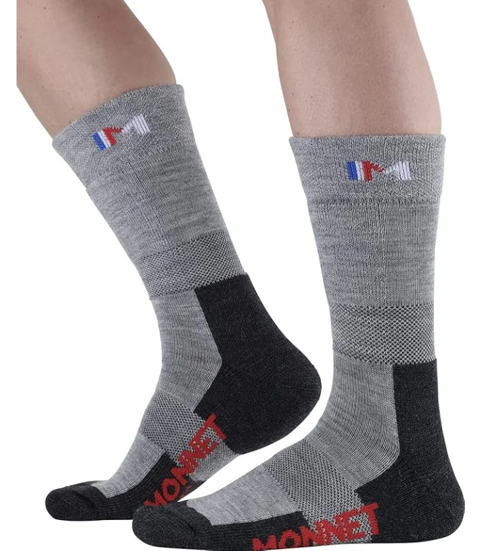 MONNET Trek Comfort Chaussettes, Gris, Mixte