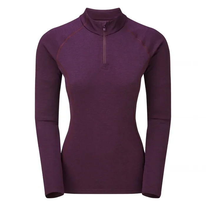 Montane F Dart Zip Neck, femme, violet foncé Promotion