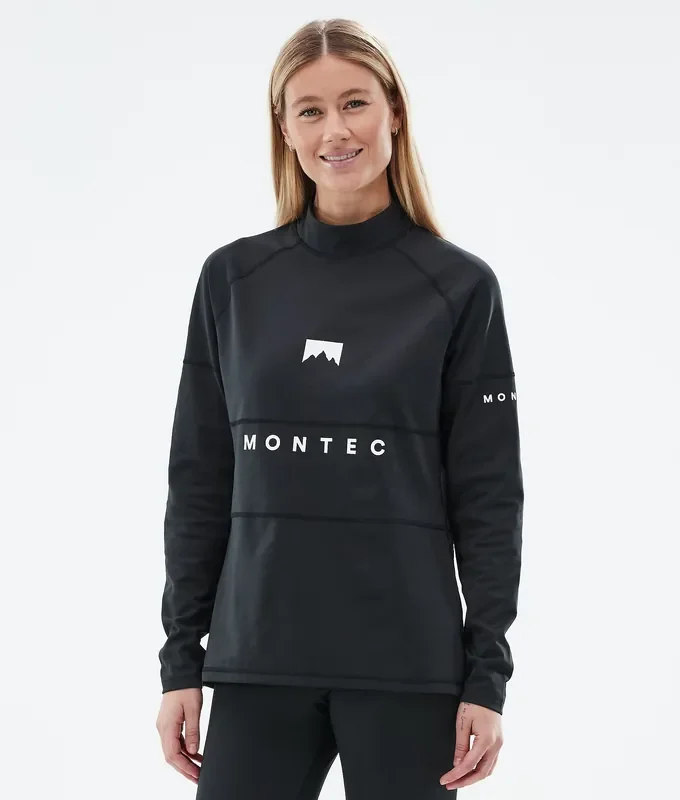 Montec Alpha W Tee-shirt thermique Femme Black Retour Gratuit
