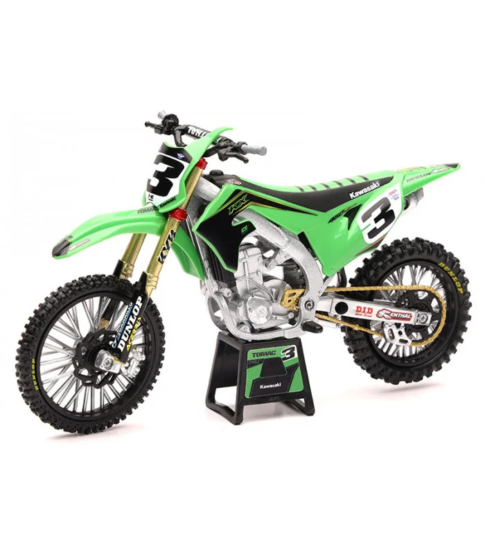 Moto Miniature Kawasaki 450 KXF Eli TOMAC 1/6 ème NewRay