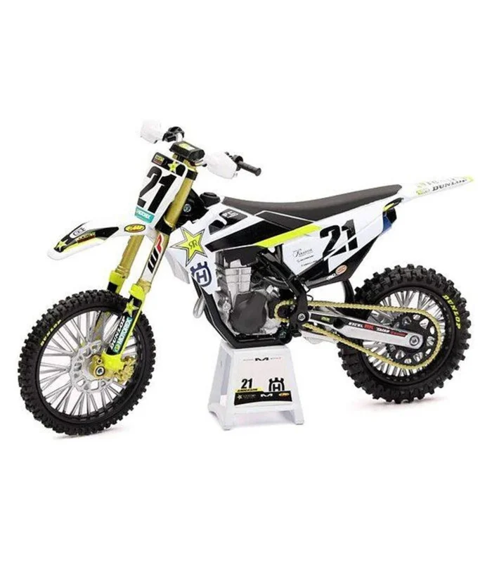 Moto miniature New Ray – Moto Cross Husqvarna FC 450 Team Jason Anderson N°21 1/12 eme