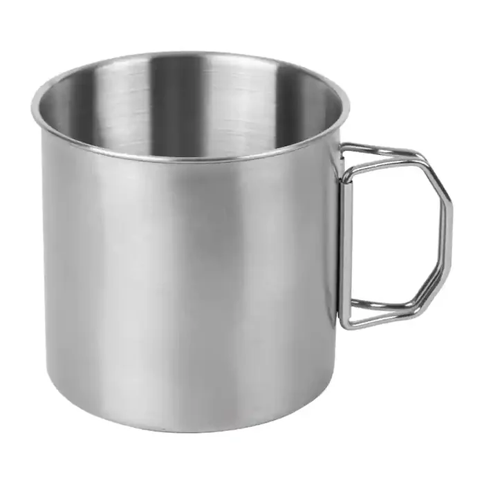Mug inox poignées rabattables 35cl Cao Camping Offre Limitée