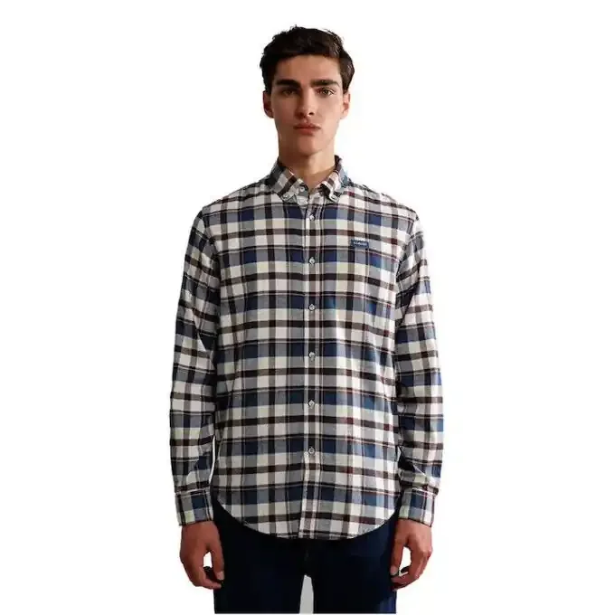 Must-Have Chemise Napapijri G-TREKKING CHECK ecru