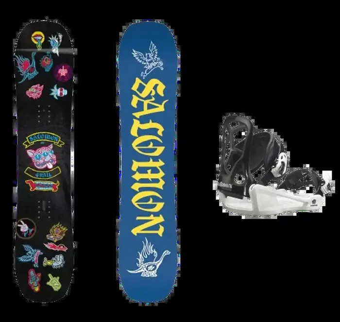 Must-Have Grail board + Goodtime XS Fixation Snowboard Pack