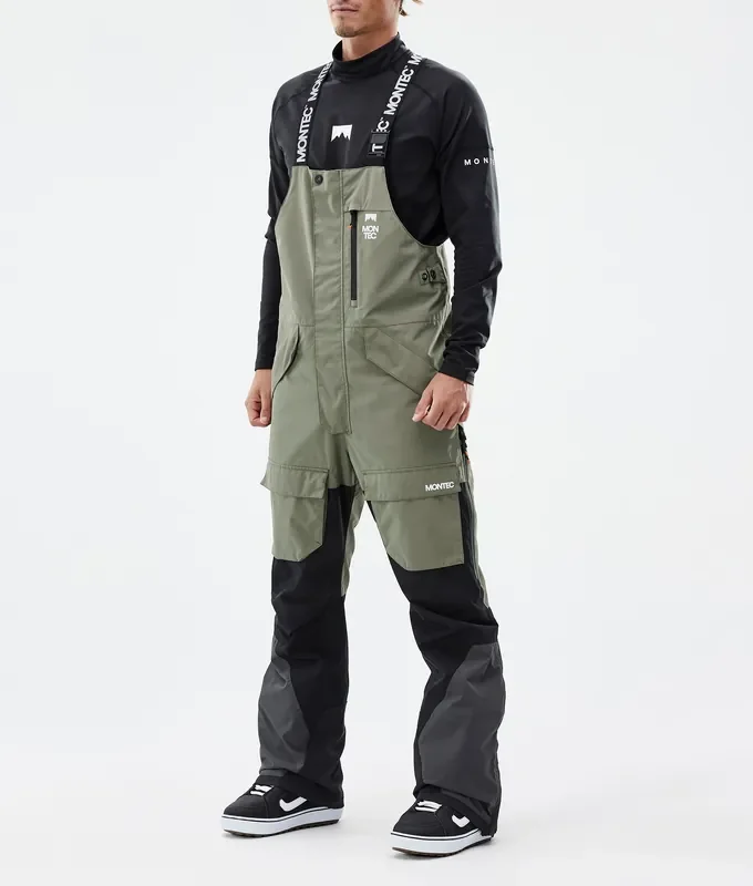 Must-Have Montec Fawk Pantalon de Snowboard Homme Greenish/Black/Phantom