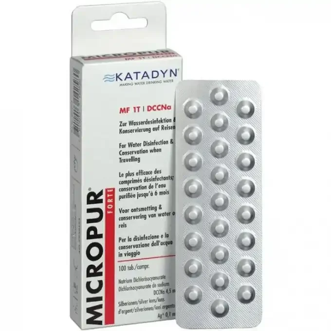 Nouvel Arrivage Comprimés Katadyn MICROPUR FORTE MF 1T DCCNa