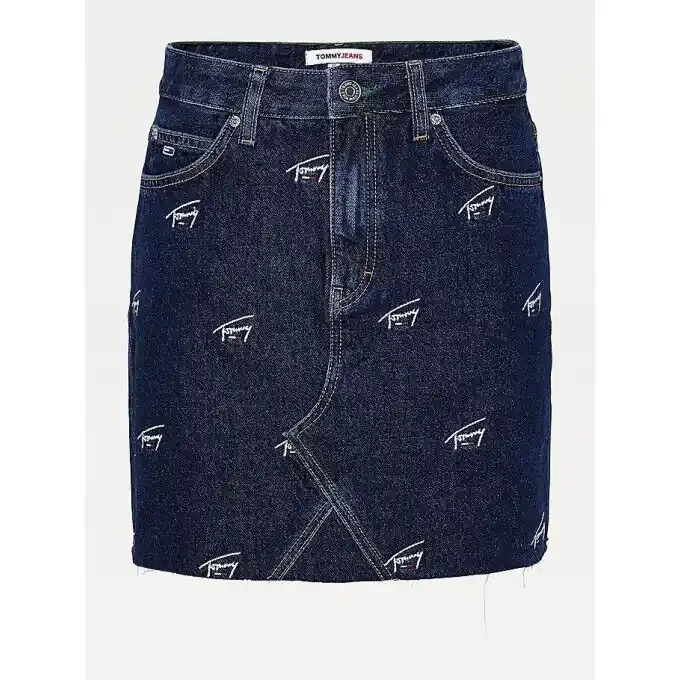 Nouvelle Collection Minijupe Tommy SHORT DENIM SKIRT Dark Blue