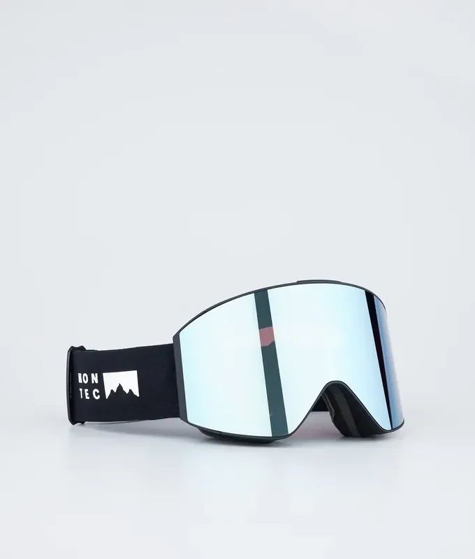 Nouvelle Collection Montec Scope Masque de ski Black W/Black Moon Blue Mirror