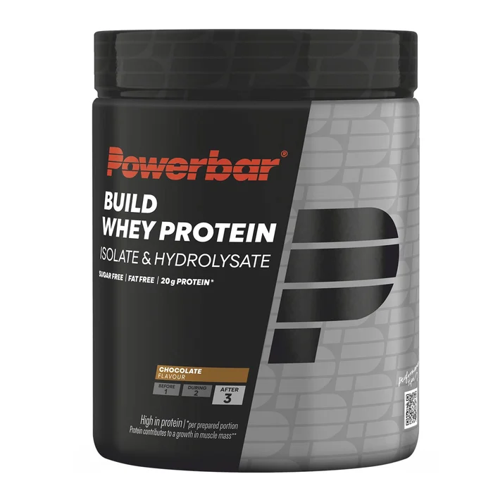 Nutrition protéinée isolate & hydrolysate chocolate PowerBar Build Whey [Taille 550 g]
