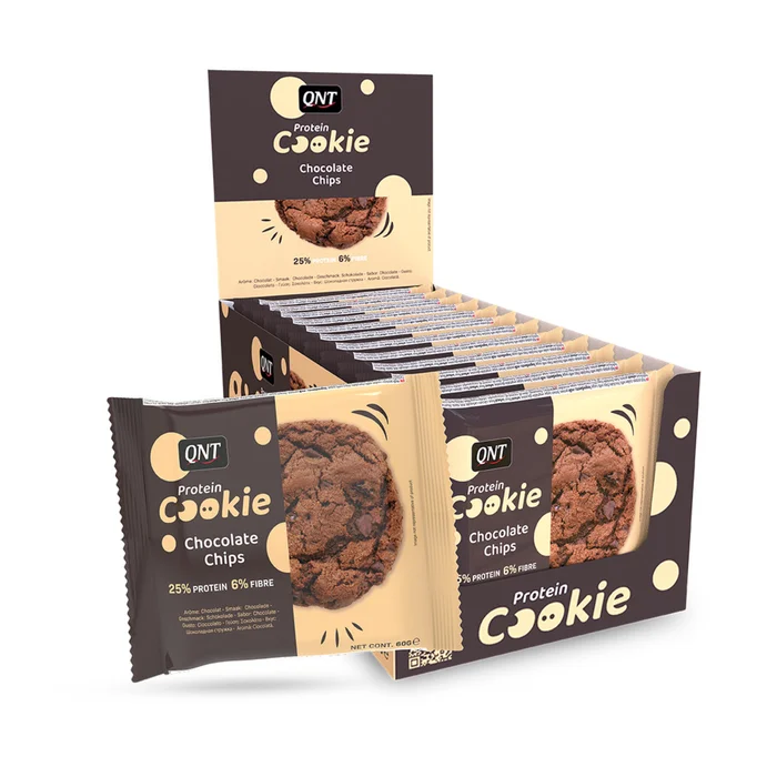 Nutrition protéinée pépites de chocolat QNT Cookie [Taille 12×60 g]