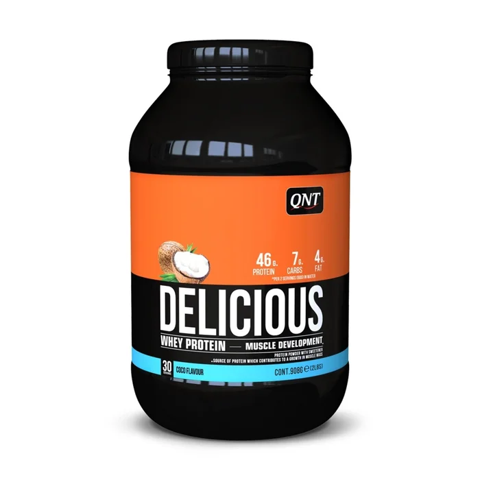 Nutrition protéinée poudre de protéines de lactosérum coco QNT [Taille 908 g]