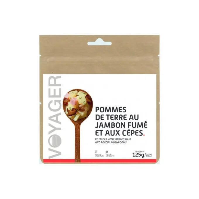 Offre Du Jour Repas lyophilisé Voyager Pommes de terre au jambon sec et aux cèpes 125g