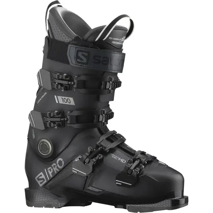 Offre Exclusive Chaussures de ski Salomon S/PRO 100 GW Black / Belluga / Dark Silver Metallics