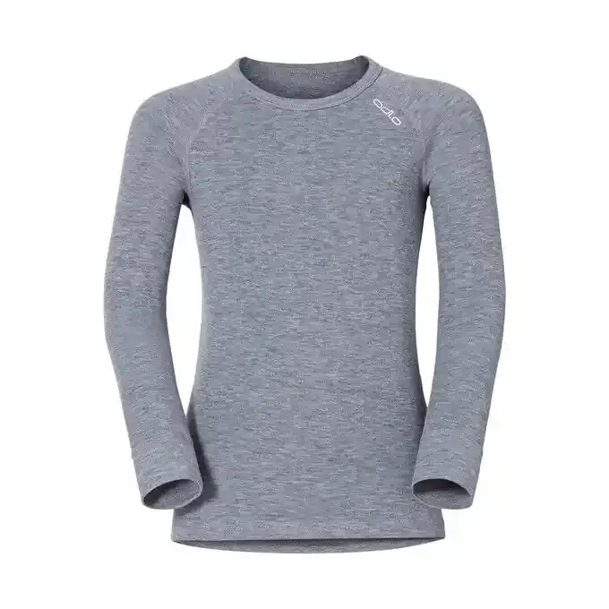 Offre Limitée T-shirt technique Odlo ML ACTIVE WARM Grey Melange