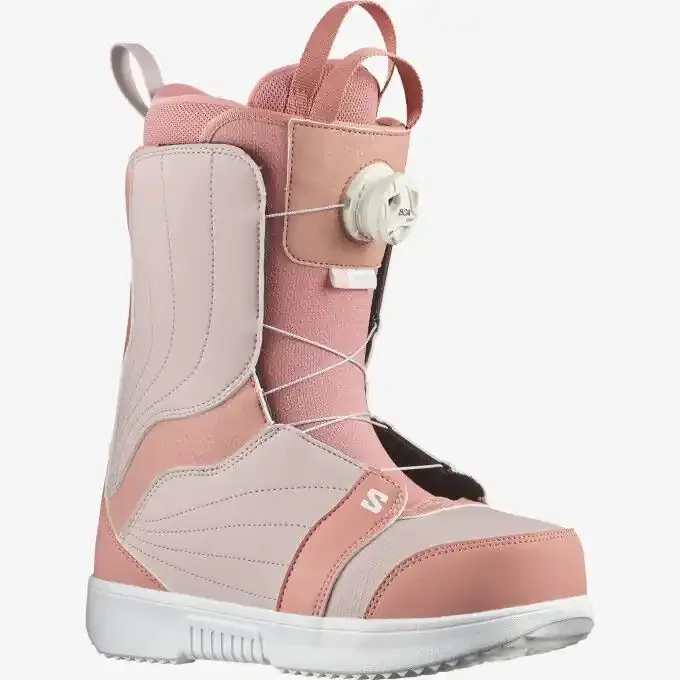 Offre Spéciale Boots snowboard Salomon PEARL BOA Ash Rose/Lilac Ash/White