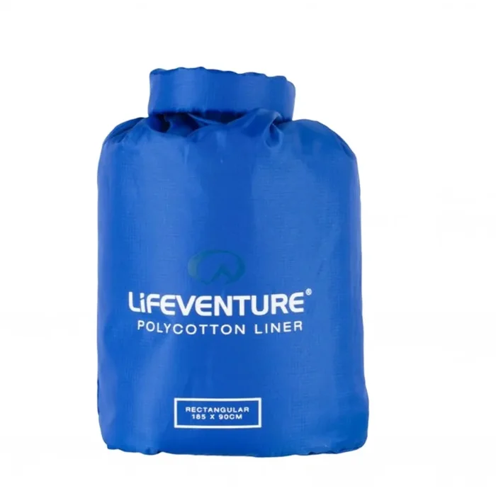 Offre Spéciale Lifeventure Polybomuld Doublure de Sac de Couchage, rectangulaire, bleu