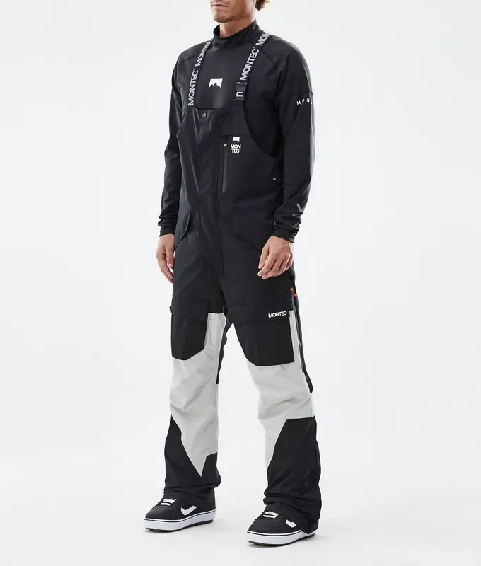 Offre Spéciale Montec Fawk Pantalon de Snowboard Homme Black/Light Grey