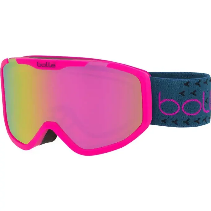 Original Masque Bollé ROCKET PLUS Pink Blue Matte Rose Gold