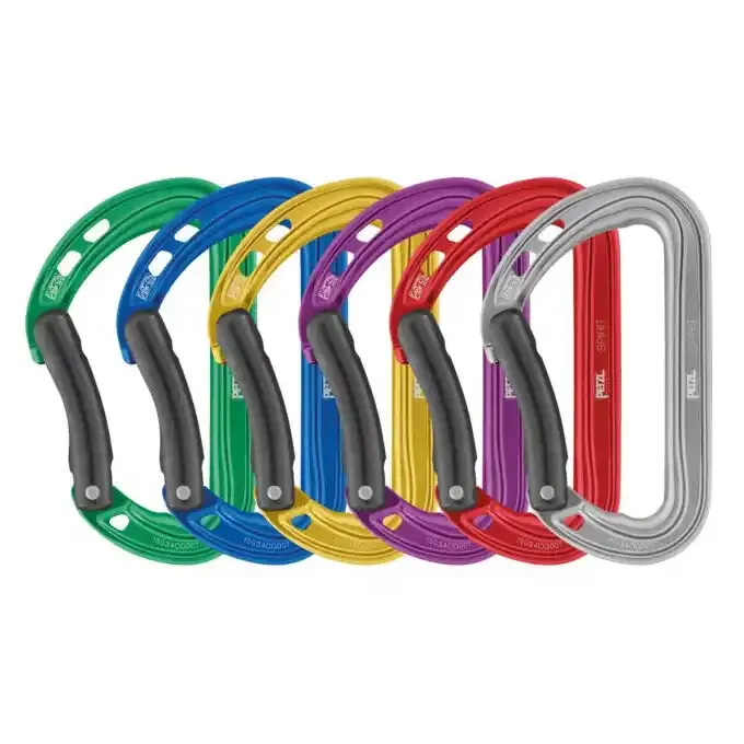 Pack de 6 mousquetons PETZL SPIRIT Courbe Top Qualité