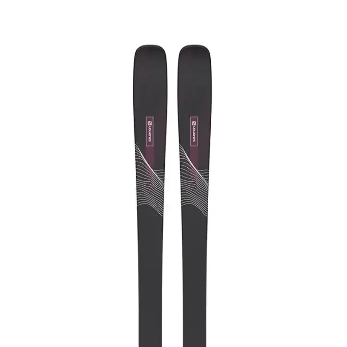 Pack de skis Salomon N STANCE W 84 Black/Bordeau + fix Paiement Sécurisé