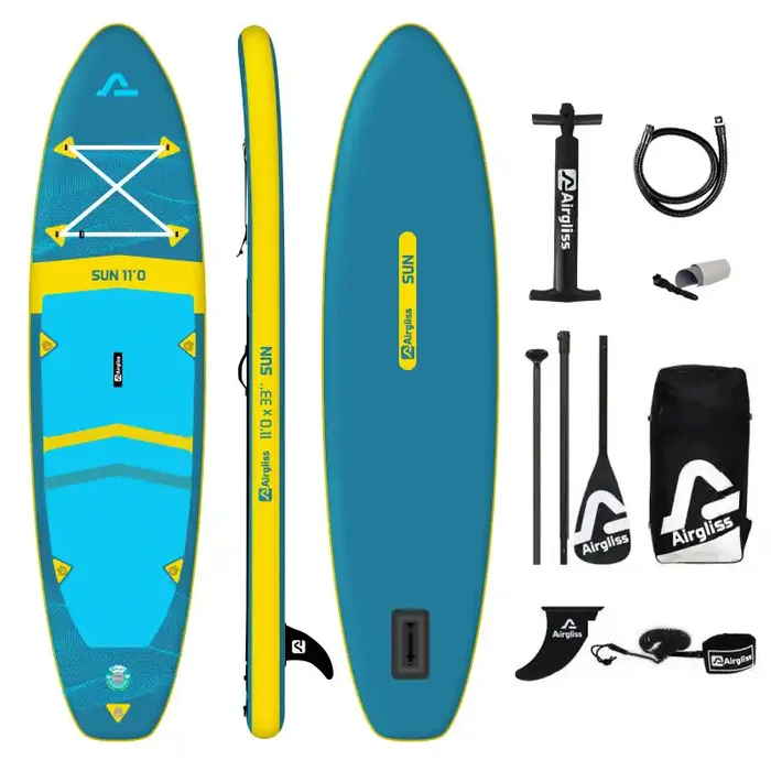 Pack paddle gonflable airgliss sun 11.0 – juqu'à 2 personnes (max. 170kg) Livraison Express