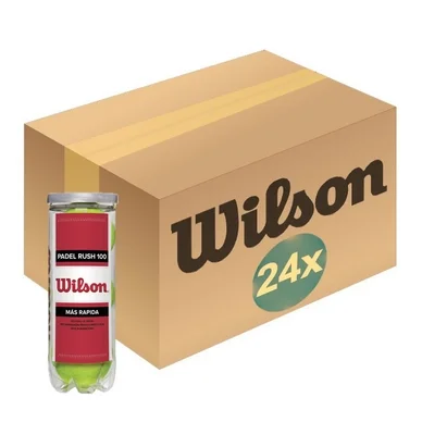 Padel Ball Wilson Rush 100 3-Tin (Boîte 24 x 3)
