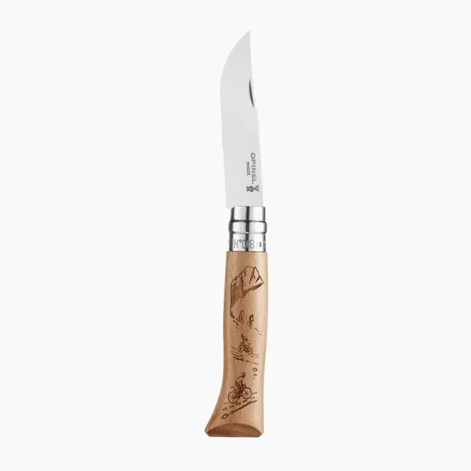 Paiement Sécurisé Couteau de poche Opinel n°8 gravures vélo