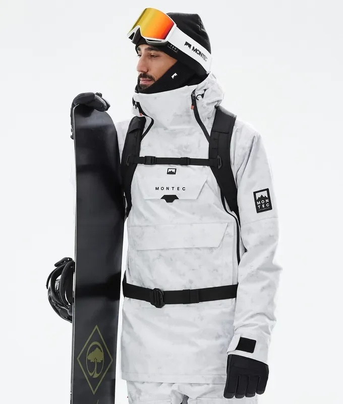 Paiement Sécurisé Montec Doom Veste Snowboard Homme White Tiedye