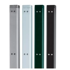 Paires de poteaux de tennis carrés sceller en aluminium (x2)